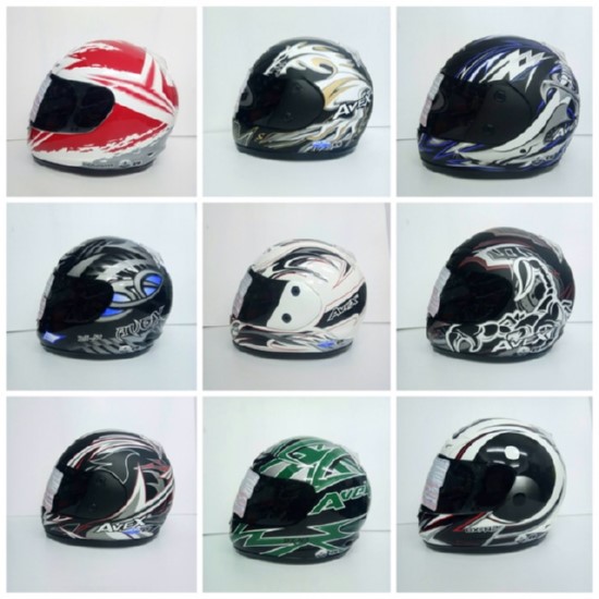 🔥หมวกกันน็อคหุ้มคาง AVEX รุ่น DX-XR แบบลายต่างๆ