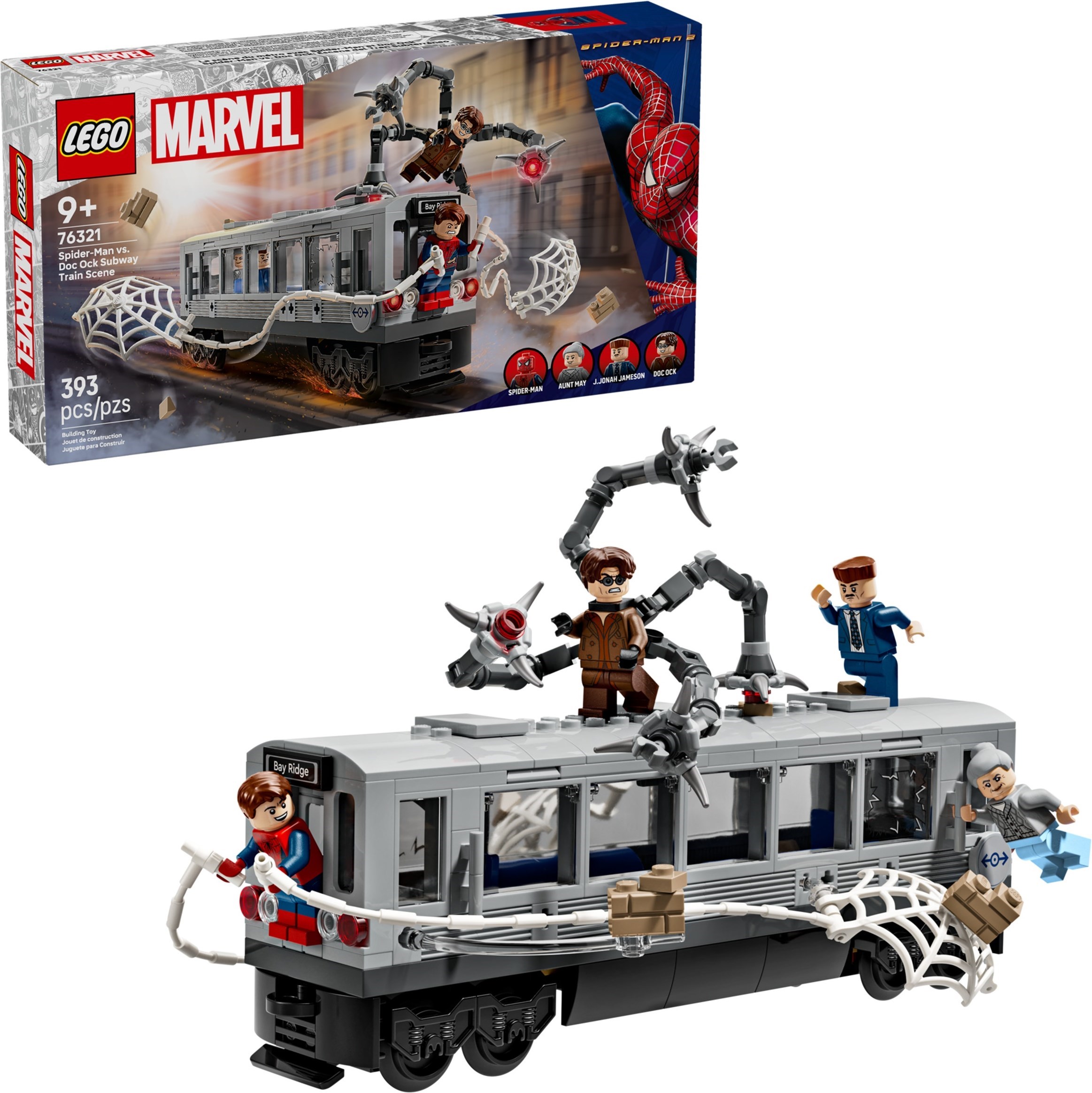 LEGO Super Heroes Marvel เลโก้ 76321 Spider-Man vs. Doc Ock Subway Train Scene