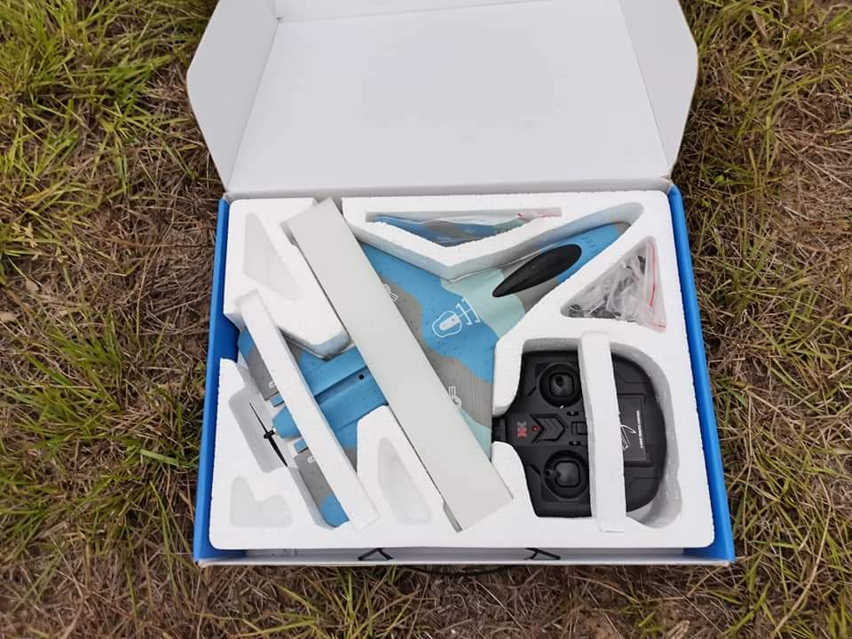 XK A290 เครื่องบิน Wingspan RC ขนาด 320 มมสินค้าชุดพร้อมเล่น 3ch 2.4GHZ.มอเตอร์ขับหลัง