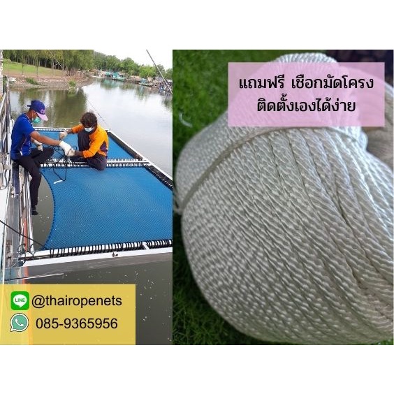 เปลตาข่ายรีสอร์ท ตาข่ายคาเฟ่ รุ่น HappyBlue ⭐ตาข่ายริมทะเล ตาข่ายริมน้ำ⭐สีฟ้า⭐พร้อมเชือกพันติดตั้ง มีขนาดให้เลือก
