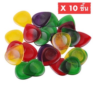 ปิ๊กกีตาร์ 10 ชิ้น ปิ๊กกีต้าร์ Alice เนื้อใสขนาดความหนา 3.0 mm.(ใหญ่)