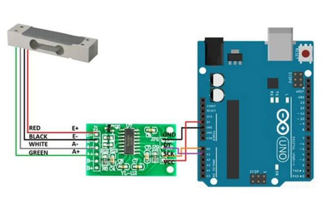 HX711 module weighing module load cell dedicated 24-Bit Precision Pressure Sensor AD Module