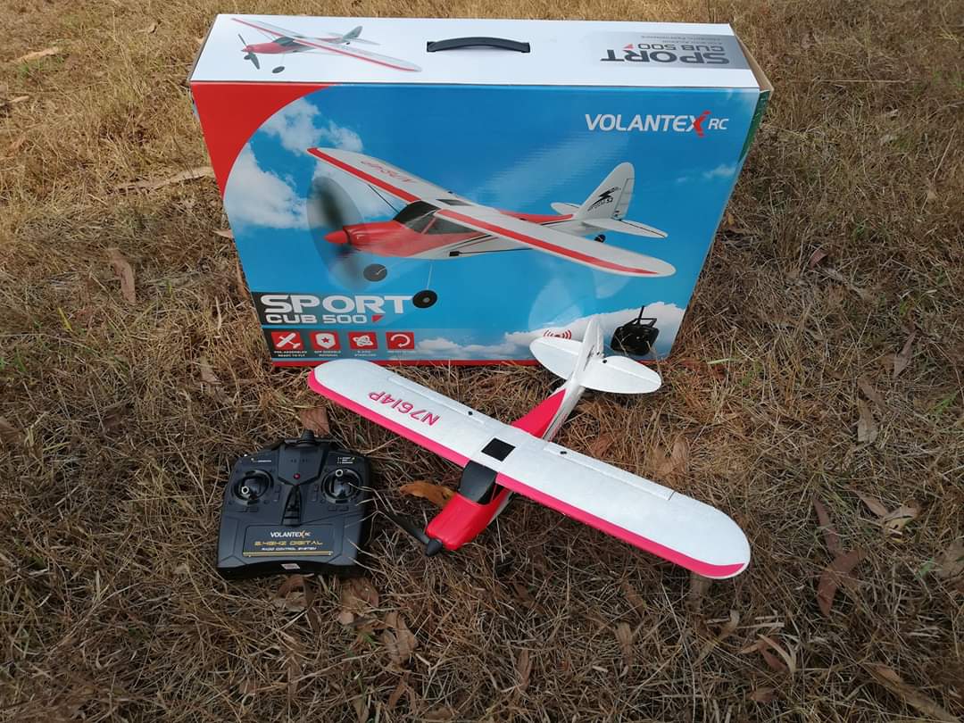 เครื่องบินบังคับวิทยุ Volantex piper Sport cub-500 3CH 2.4GHZ.RTF