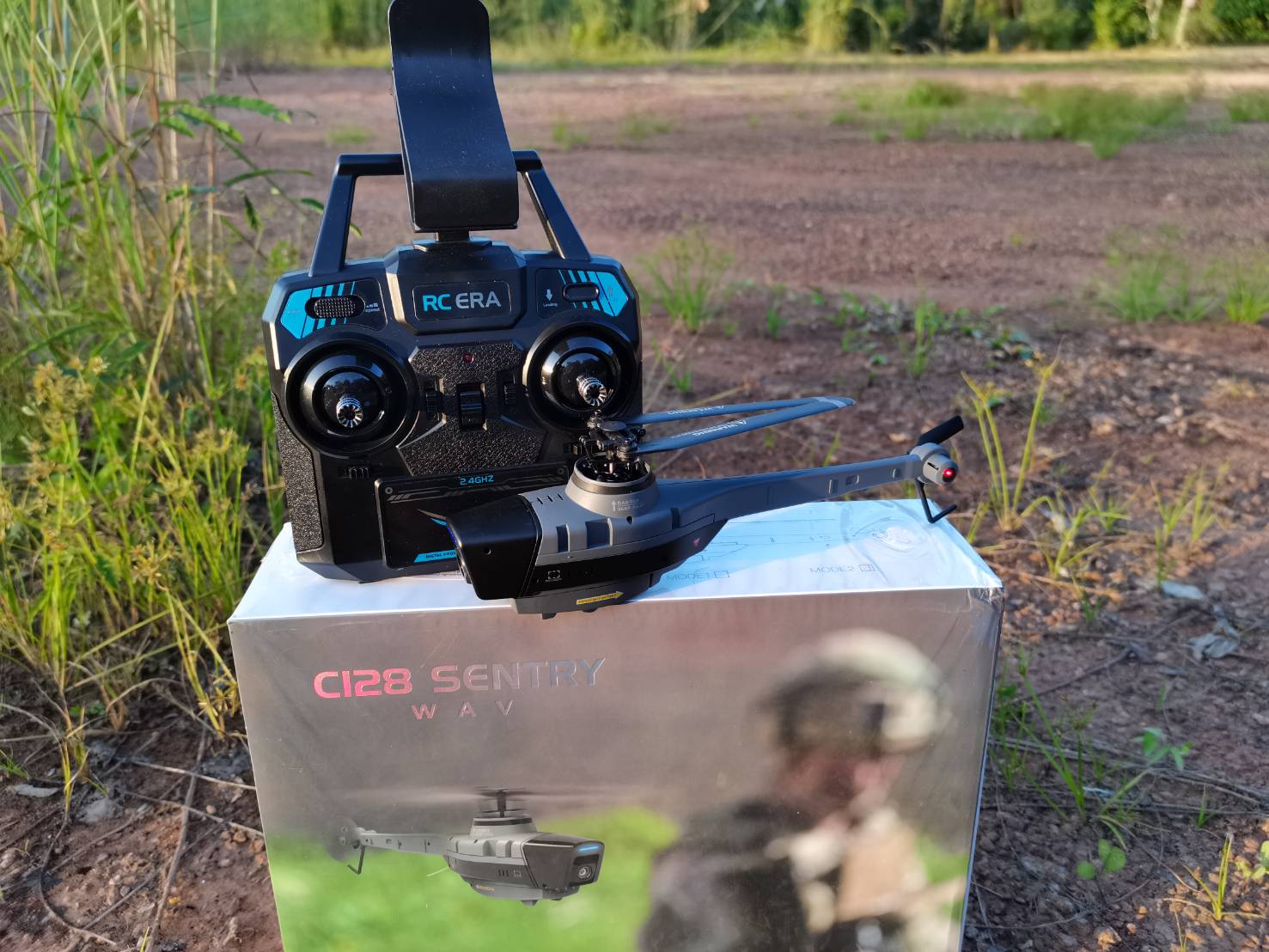 C128 SENTRY SPY DRONE FPV USA ยานบินสอดแนมสหรัฐอเมริกา ระบบ FPV WIFI ติดกล้อง HD 720P CAMERA รีโมทควบคุม 2.4 GHZ