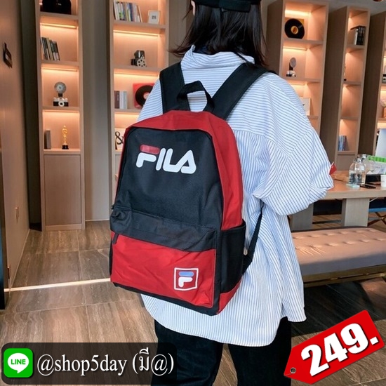 ♨️ Fila กระเป๋าเป้สะพายหลัง สำหรับวัยทีน ⚡️