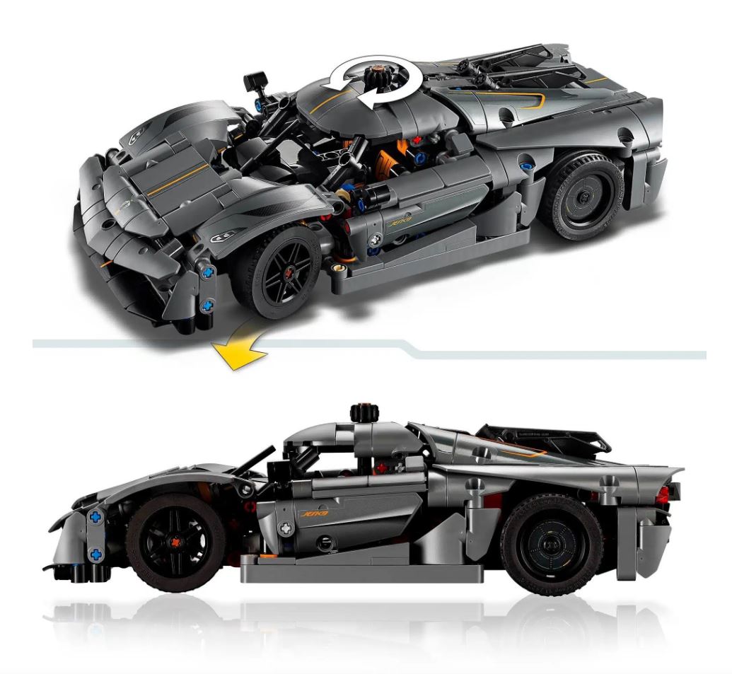 LEGO Technic เลโก้ 42173 Koenigsegg Jesko Absolut Grey Hypercar