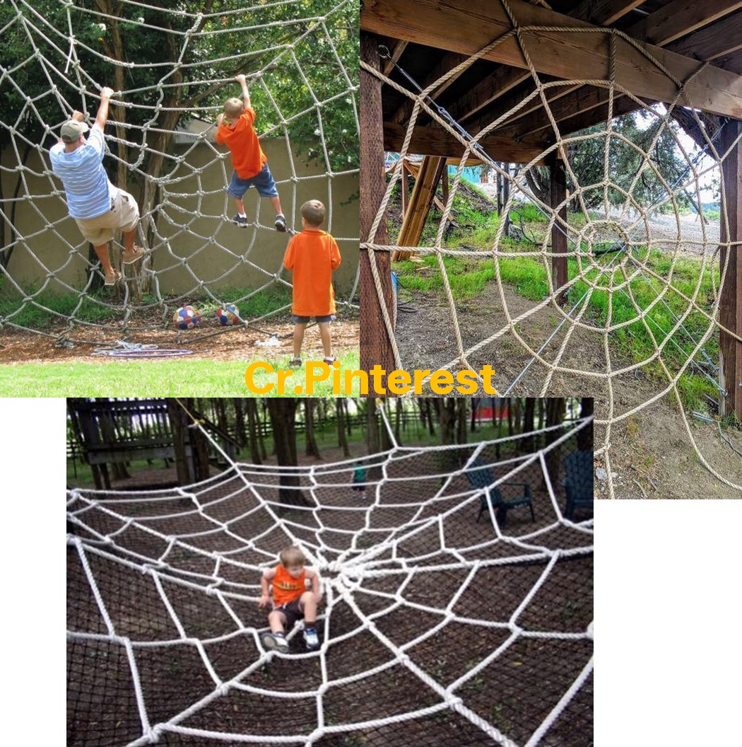 ClimbingNets ตาข่ายใยแมงมุม SafetyNets (ตาข่ายปีนป่าย)
