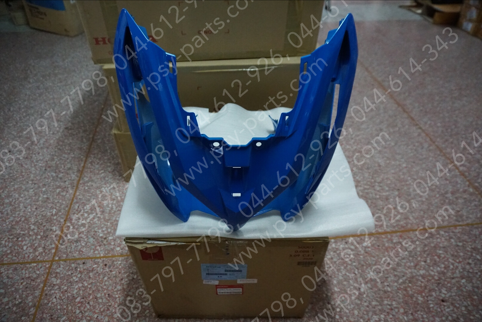 หน้ากากไฟหน้า CLICK 125-I แท้ๆ สีฟ้า (B214) 64301-KZR-700ZG