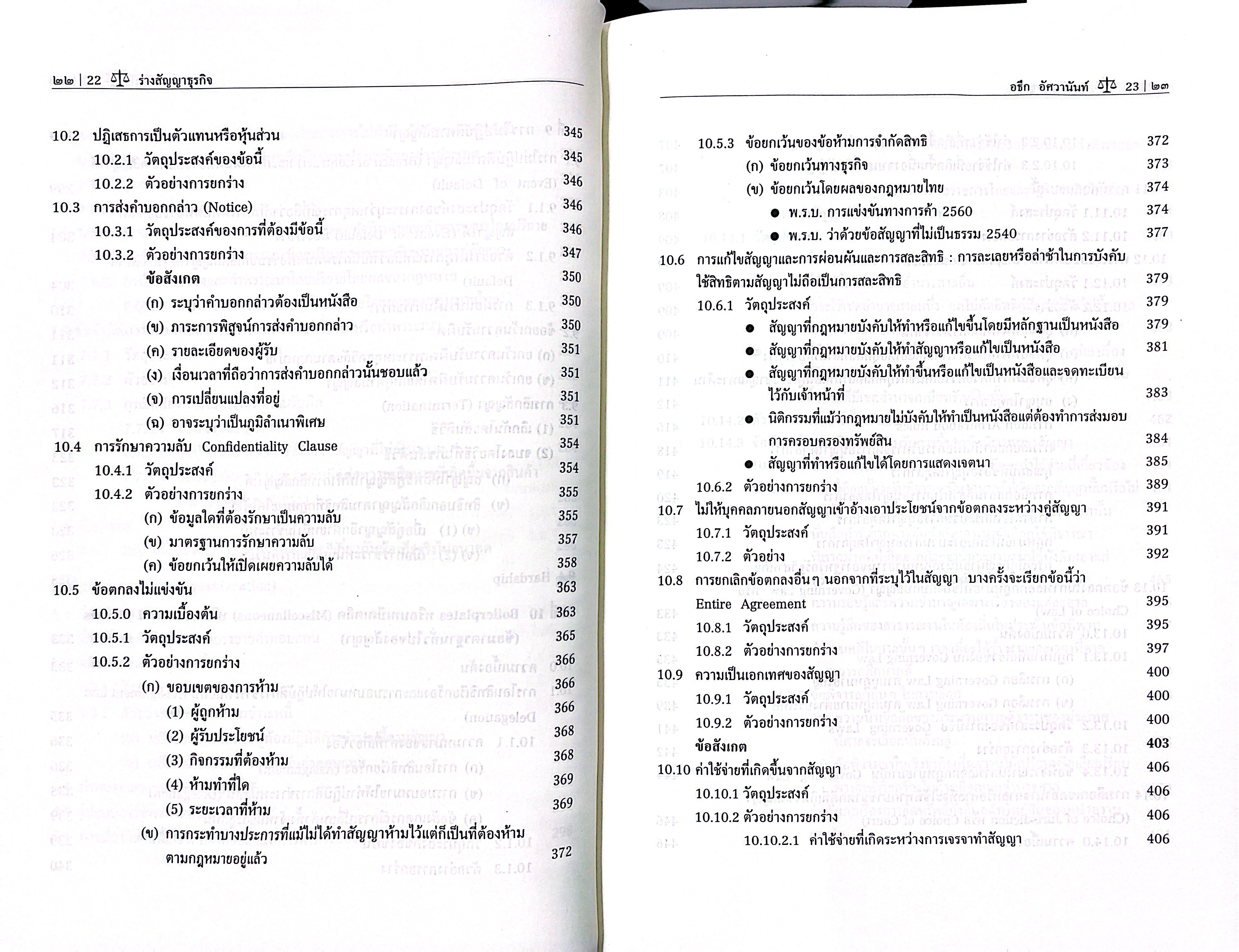 (ห่อปก) ร่างสัญญาธุรกิจ (ศ.อธึก อัศวานันท์) ปีที่พิมพ์ : มิถุนายน 2568 (ครั้งที่ 8)