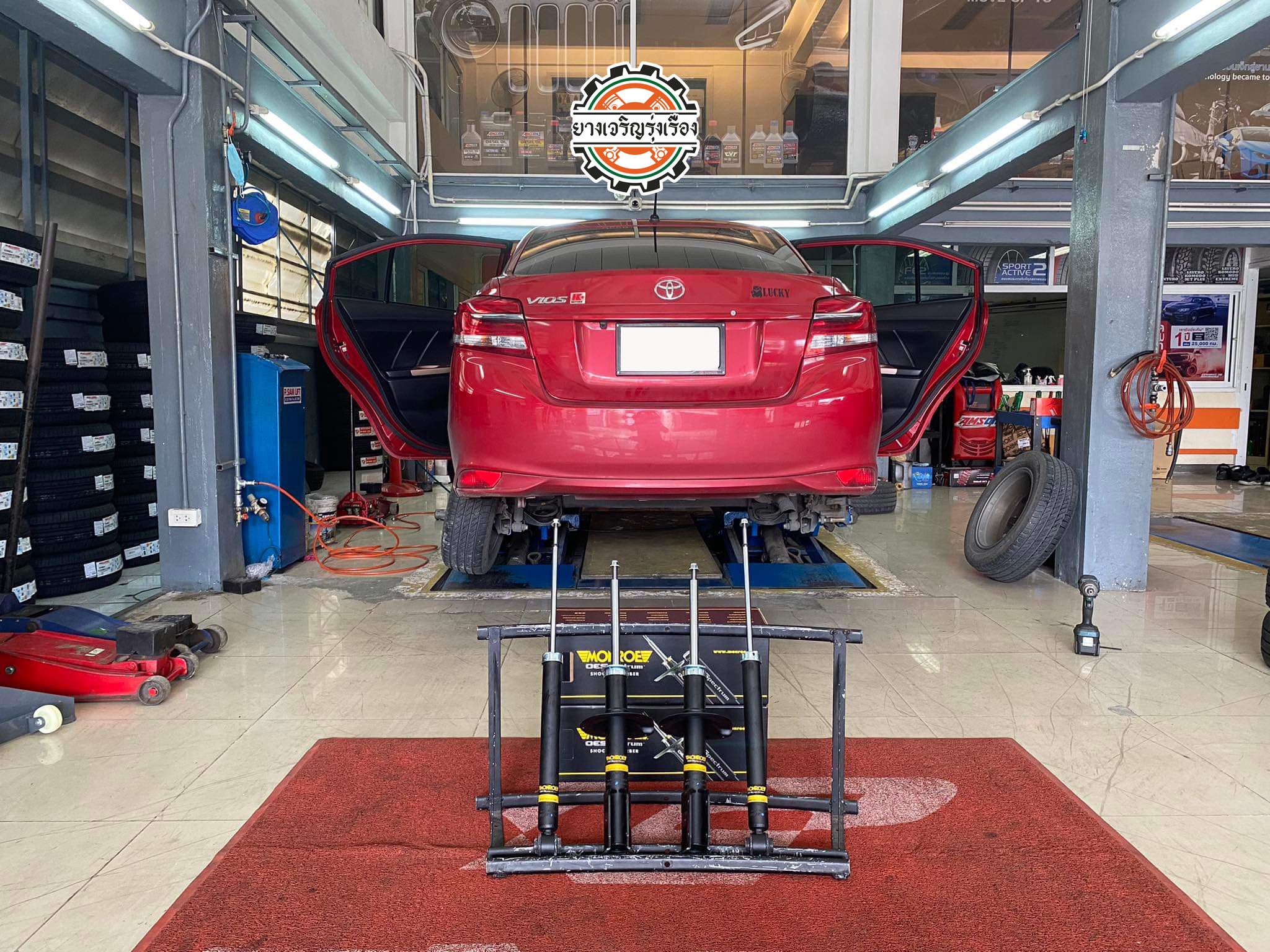 TOYOTA VIOS ต้องการเปลี่ยนโช๊คอัพชุดใหม่เลือกใช้งานโช๊คอัพ Monroe oe spectrum นุ่มหนึบ พร้อมบริการติดตั้ง set up ตั้งศูนย์แมชชิ่ง ครบจบที่เดียว 𝙊𝙪𝙧 𝙎𝙚𝙧𝙫𝙞𝙘𝙚 บริการทางร้านเรารับทำอะไรบ้าง 🔧 ติดตั้งยางแบบไร้รอย 100% 🔧 บริการสลับยาง ตามอายุ 🔧 มียางรถยนต์ทุกยี่ห้อให้เลือกซื้อ 🔧 เช็คช่วงล่าง แก้ปัญหาให้ตรงจุด 🔧 บริการล้างลิ้นปีกผีเสื้อ 🔧 บริการเช็คระยะรถยนต์ 🔧 เปลี่ยนถ่ายของเหลวทั้งระบบ 🔧 ตั้งศูนย์ด้วยเครื่อง HUNTER นำเข้าจาก USA สอบถามข้อมูลเพิ่มเติม หรือนัดหมายเข้ารับบริการ Tel : 08-6569-1915 Tel : 08-6544-5963 Line id : @88rw Tiktok : https://www.tiktok.com/@88rwycrr Youtube : https://youtube.com/@88rw Facebook : https://www.facebook.com/88rwtire Location : https://goo.gl/maps/HrNUAZXPN94KvxZ98?coh=178573&entry=tt #รถยนต์มีปัญหาไม่รู้ต้องแก้ตรงไหน ทางเรายินดี ตรวจหาปัญหาและหาวิธีแก้ บอกลูกค้าก่อนลงมือทำเสมอราคาเป็นธรรมไม่เอาเปรียบ สบายใจคุณลูกค้า ---------------------------------- ดูแลให้คำปรึกษาทุกปัญหาคาใจ ไม่ทิ้งลูกค้า มีบริการหลังการขาย 【ให้ผู้เชี่ยวชาญของเรา ดูแลรถคุณ】 ร้านยางเจริญรุ่งเรือง ยินดีต้อนรับครับ ---------------------------------- #โช๊คอัพรถยนต์ #monroe #yss #kayaba #profender #ร้านยางเจริญรุ่งเรือง #นนทบุรี #งามวงศ์วาน #amsfix #บริการช่วงล่างรถยนต์ #ซ่อมบำรุงช่วงล่าง #เซทอัพโช๊คอัพรถยนต์