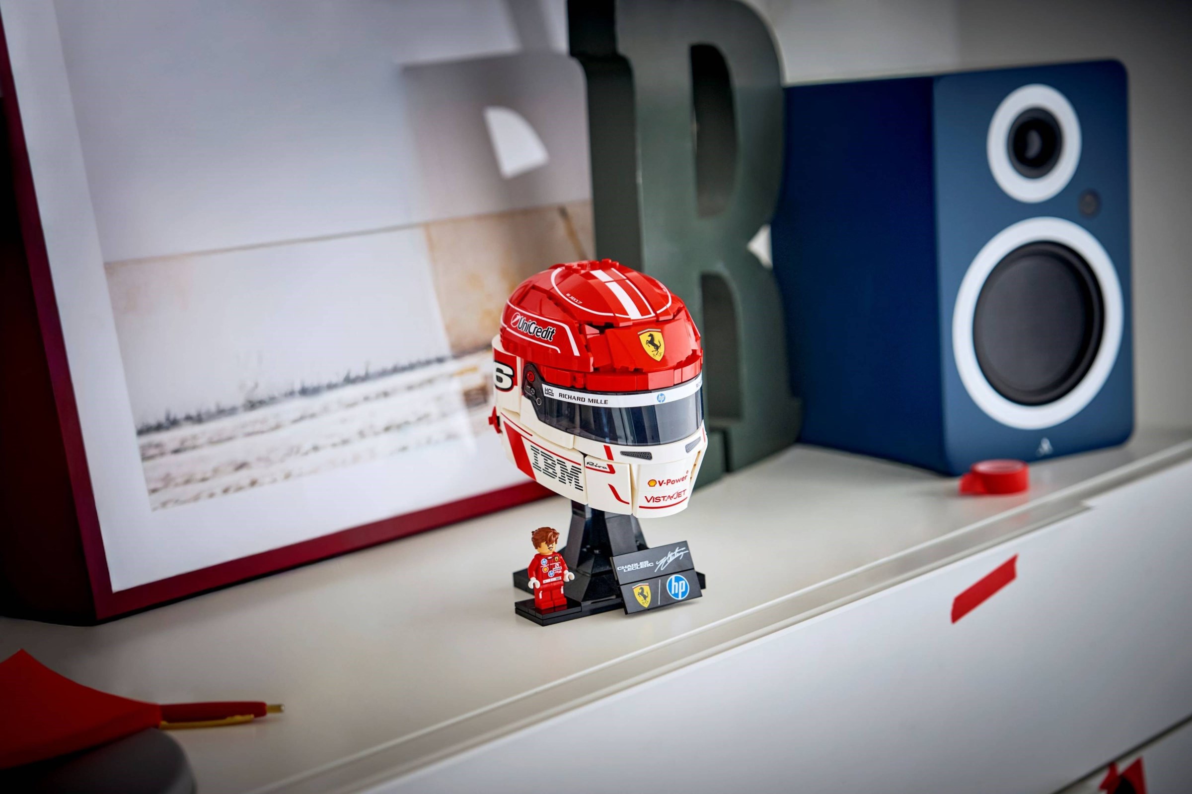 Lego 43014 Lego ferrari f1 helmet レゴ ヘルメット Charles leclerc