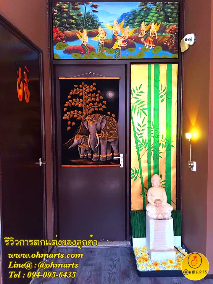ตกแต่งผนังร้านนวดสปา 022