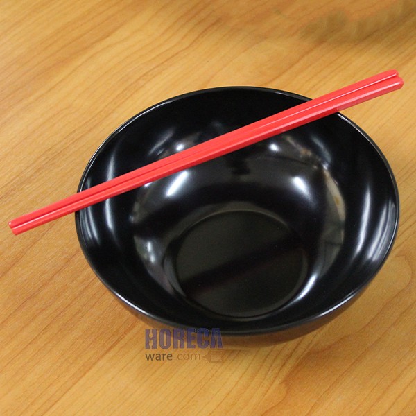 ชามโคมกลาง 7นิ้ว สีดำ ตราไทยเมลามีน