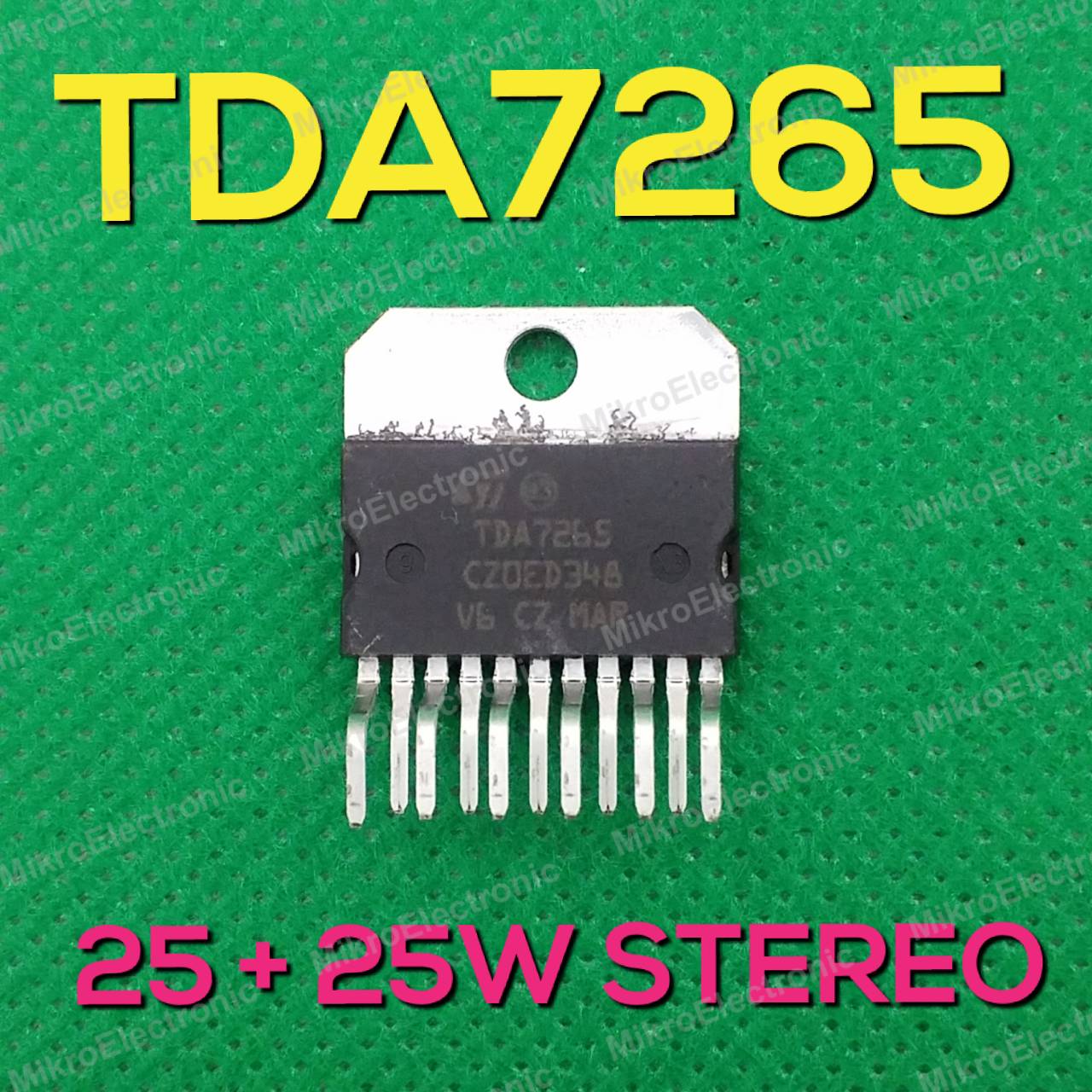 TDA7265 25+25W STEREO AMPLIFIER WITH MUTE AND ST-BY