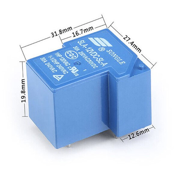 Relay 12V 30A SLA-12VDC-SL-A-(4 PIN) coil 12V Power Relay รีเลย์ 4 ขา