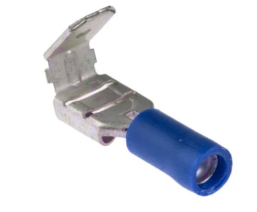 หางปลาเสียบ PBDD2-250 สีน้ำเงิน สำหรับสายไฟ 1.5-2.5 mm2 (16-14 AWG) 300V แพ็กละ 20 ตัว Double Crimp Terminal ตัวเมีย+ตัวผู้