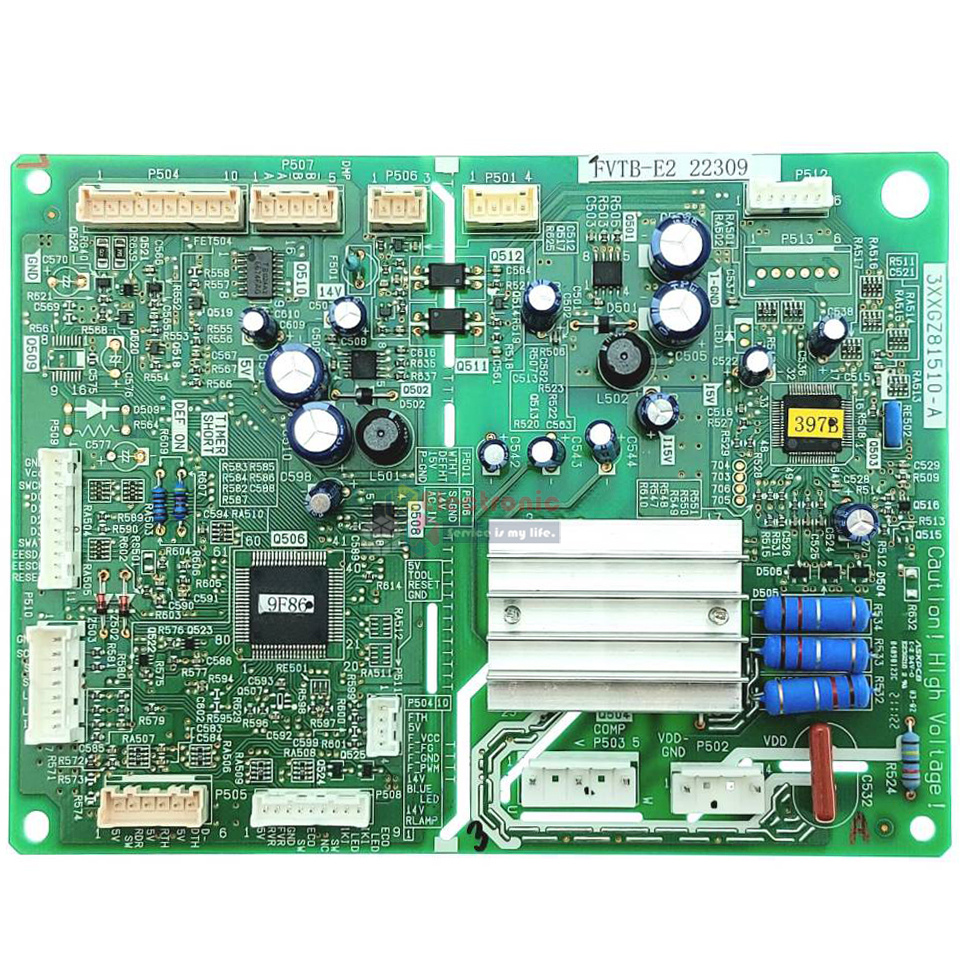 แผงบอร์ดตู้เย็นTOSHIBA(โตชิบา)รุ่น*GR-A32KBZ*อะไหล่แท้*ใช้ได้กับทุกรุ่นที่ทางร้านระบุไว้*ใช้กับคอมเพรสเซอร์PANASONIC