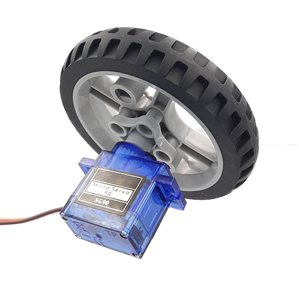 ตัวแปลง SG90 เข้ากับล้อยาง 6514 wheel adapter SG90 steering gear 360-degree turn compatible with Lego cross shaft coupling