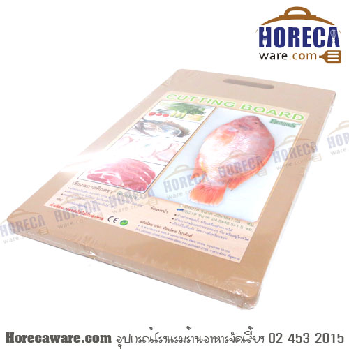 เขียงพลาสติก สีเบจ 24.50x40.50x1.50 ซม. ตราฟิกเกอร์ [fg-b219-b]
