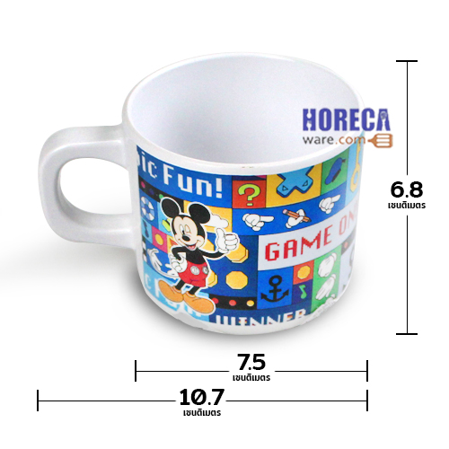 แก้วน้ำมีหู 3 นิ้ว "มิกกี้ ฟัน เฮาส์" ตราซุปเปอร์แวร์