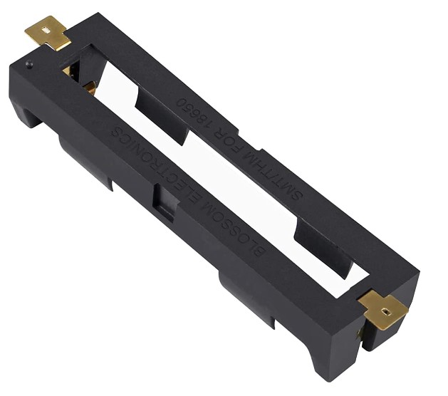รางถ่าน 18650 แบบ 1 ก้อน 3.7V 18650 Battery Holder SMD Battery Box 1 slot Power Bank Storage Case Bronze Pins SMT