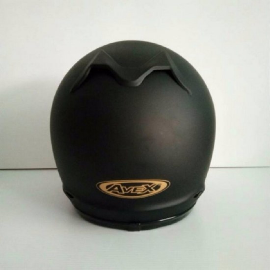 AVEX หมวกกันน็อคเต็มใบ ราคาถูก รุ่นXR ล้วน สีดำด้าน แว่นปรอทรุ้ง