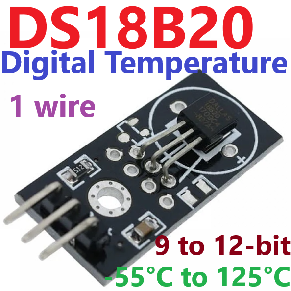 DS18B20 Digital Temperature Sensor Module For Arduino