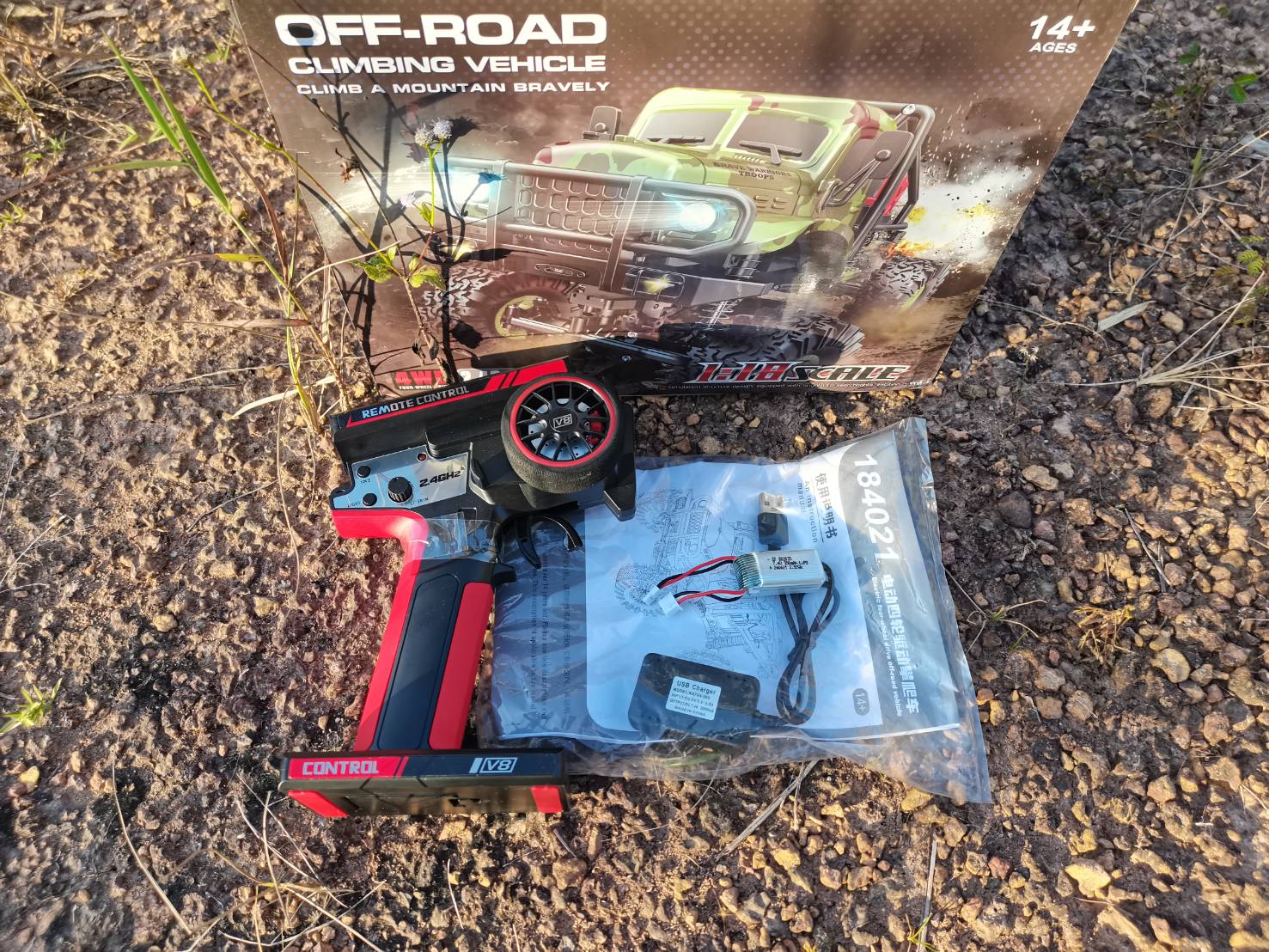 รถบังคับวิทยุ WLtoys 184021 1/18 24.GHZ 4WD Climbing OFF-ROAD