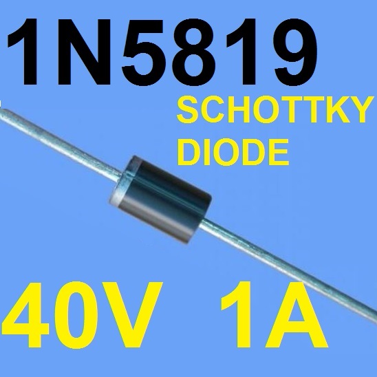 1N5819 SCHOTTKY BARRIER DIODE 40V 1A