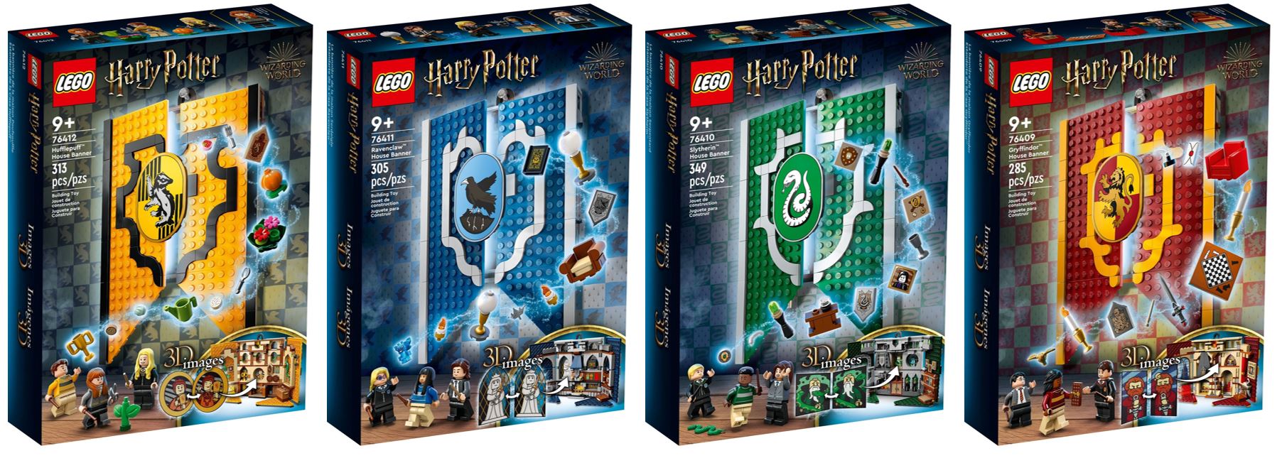 [Bundle Set 4 กล่อง] LEGO Harry Potter House Banner Set (76409,76410,76411,76412)