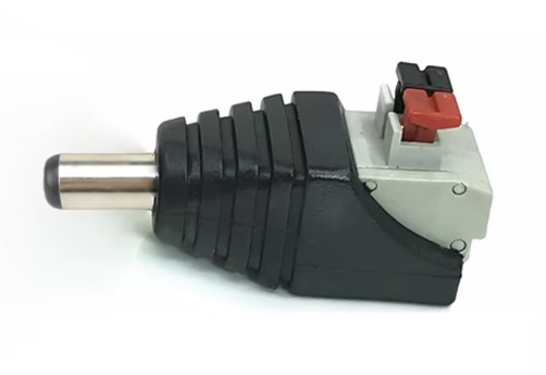 DC Power male 5.5X2.1mm Clip Spring Connector Adapter Plug Cable Pressed connected