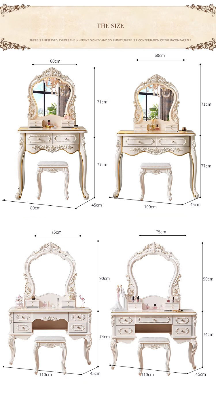 โต๊ะเครื่องแป้งหลุยส์ 04