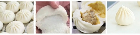 เครื่องทำซาลาเปาขนาดเล็กสำหรับร้านอาหารเช้า เครื่องขึ้นรูปซาลาเปาเนื้อและผัก เครื่องขึ้นรูปซาลาเปาตั้งโต๊ะเชิงพาณิชย์