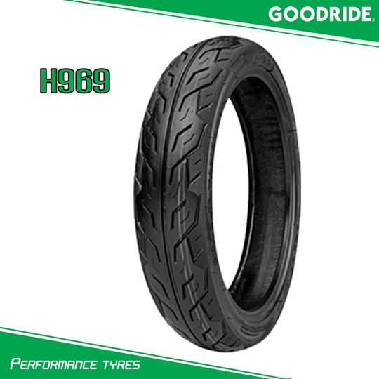 ยางนอก 2.00-17 GOODRIDE 50/90-17 H969 ลายไฟ แก้มเตี้ย