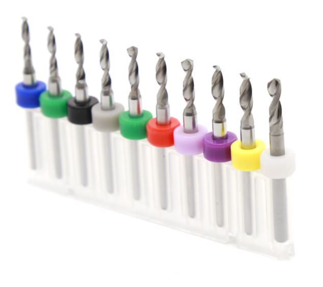ดอกเจาะ PCB, ไม้, อะคริลิค 2.1-3.0 mm Mini PCB Drill Bits Carbide Drill Bit Set 1/8'' Shank For Circuit Board CNC Engraving Sharpener Drill Tools
