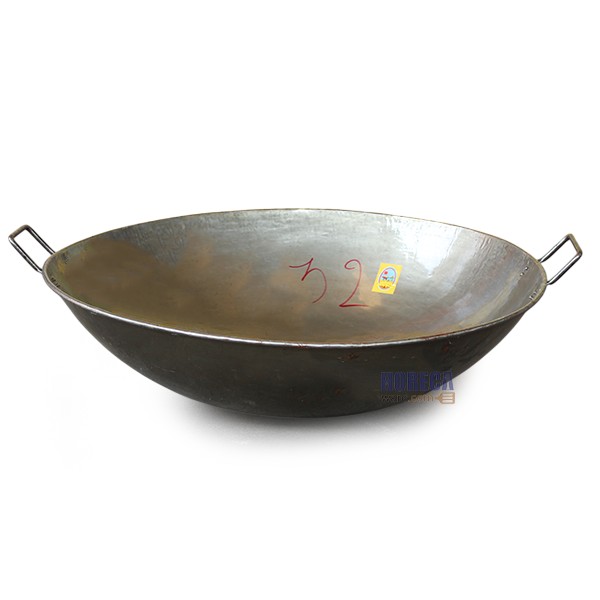 กระทะเหล็ก สองหู เบอร์ 32 ตราฮัวล้ง