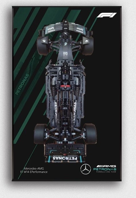 Display frame สำหรับ LEGO Technic เลโก้ 42171 Mercedes-AMG F1 W14 E Performance