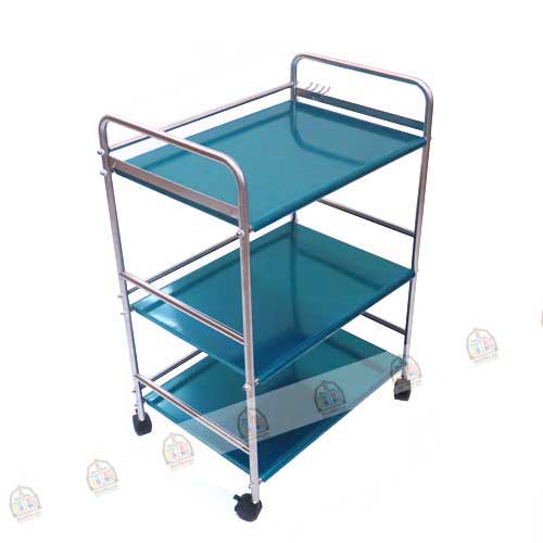 ชั้นวางสิ่งของ คิวไลน์ 3 ชั้น มีล้อ (QL-MS-401)