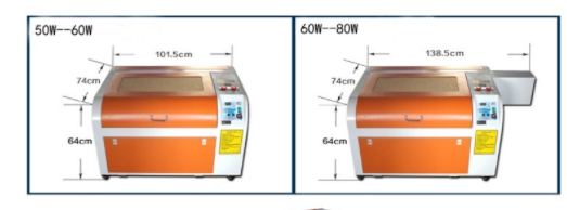 เครื่องยิงเลเซอร์ ทำตรายางรุ่นJL-K6040 60W เครื่องเลเซอร์ทำตรายาง6040 60W