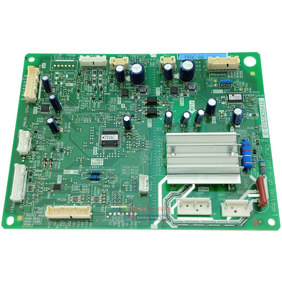 แผงบอร์ดตู้เย็น TOSHIBA(โตชิบา)รุ่น*GR-AG58KD/GR-AG66KA*อะไหล่แท้*ใช้ได้กับทุกรุ่นที่ทางร้านระบุไว้*ใช้กับคอมเพรสเซอร์DZ100V1A