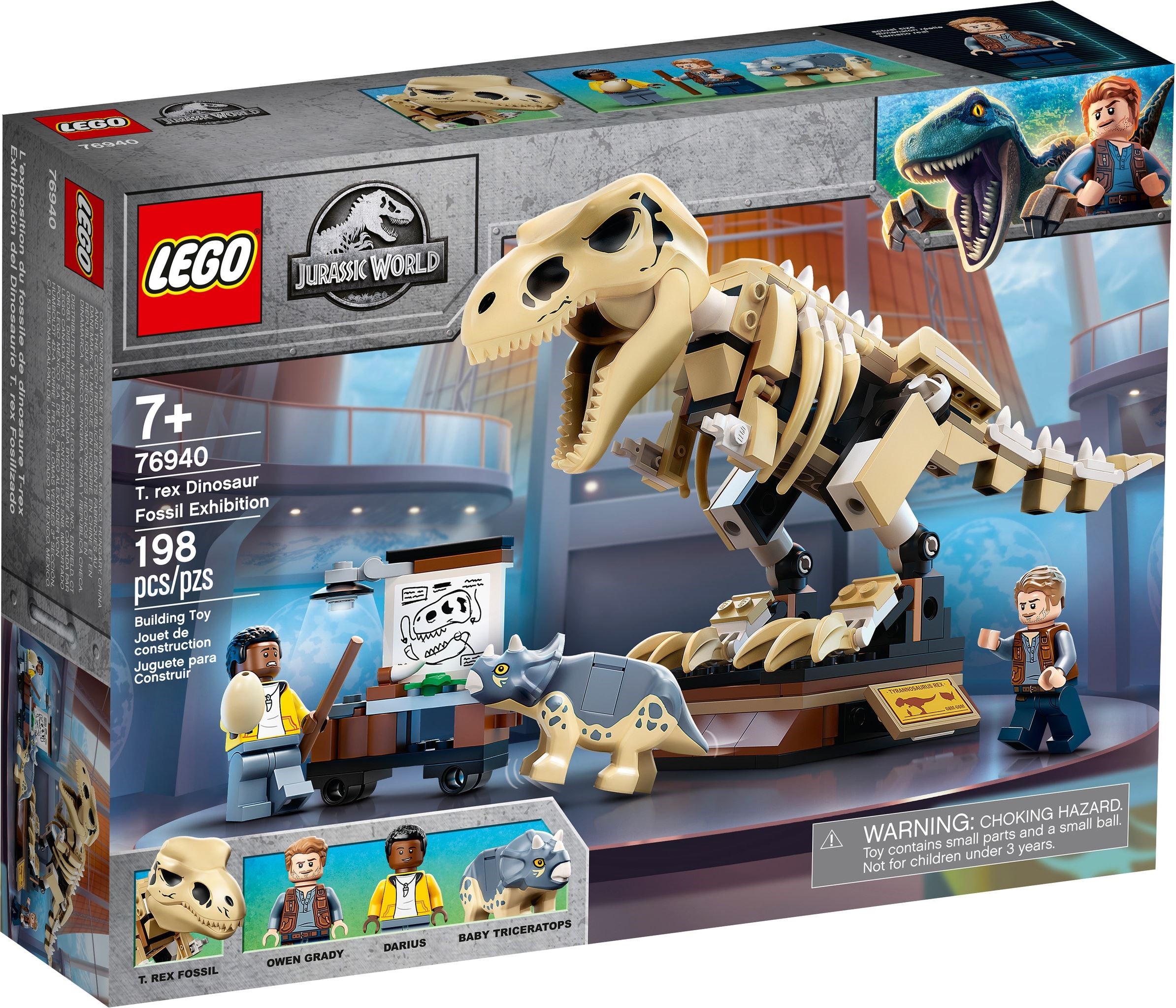 LEGO JURASSIC WORLD เลโก้ 76940 T. rex Dinosaur Fossil Exhibition