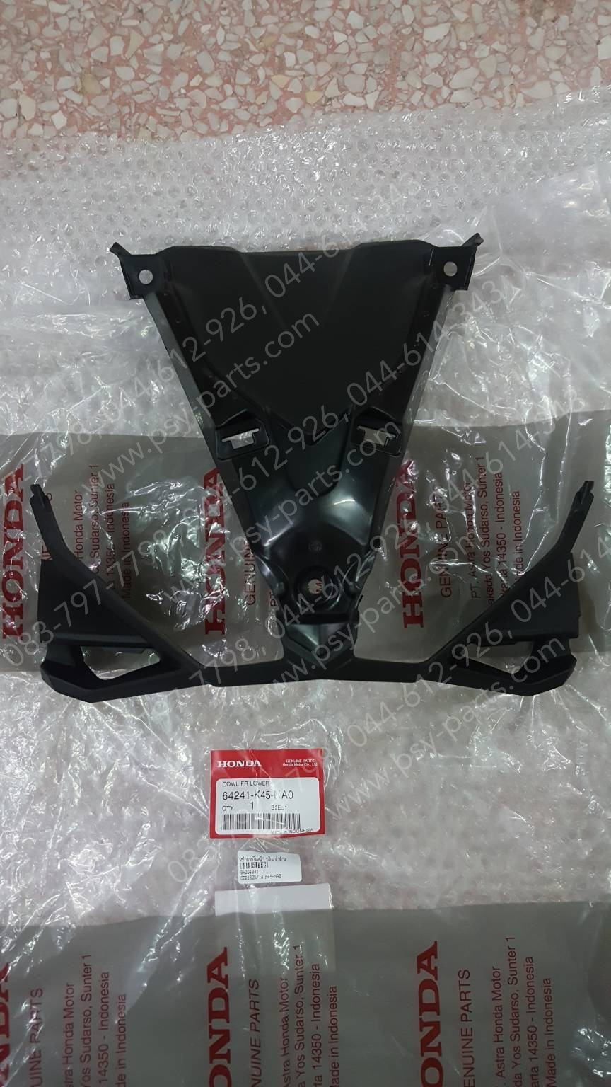 หน้ากากไฟหน้า CBR 150R/19 แท้ๆ หลัง/สีดำด้าน 64241-K45-NA0