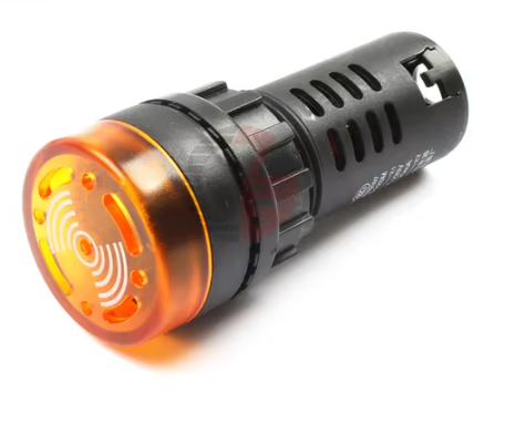 AD16-22SM 220V 22mm. flash Light Yellow color with sound buzzer alarm