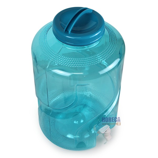 ถังใส สีฟ้าน้ำทะเล PET 18.9ลิตร มีก็อก(X10) เอสอาร์