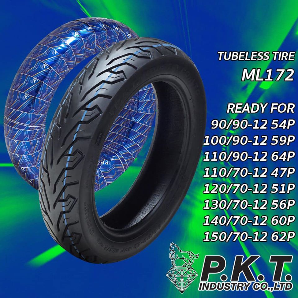 ยางนอก 150/70-12 PKT ML172, ยางนอก QBIX ล้อหลัง