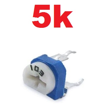 โวลุ่ม เกือกม้า 5k ตัวต้านทานปรับค่าได้ RM065 Trimpot Trimmer Potentiometer adjustable Resistor