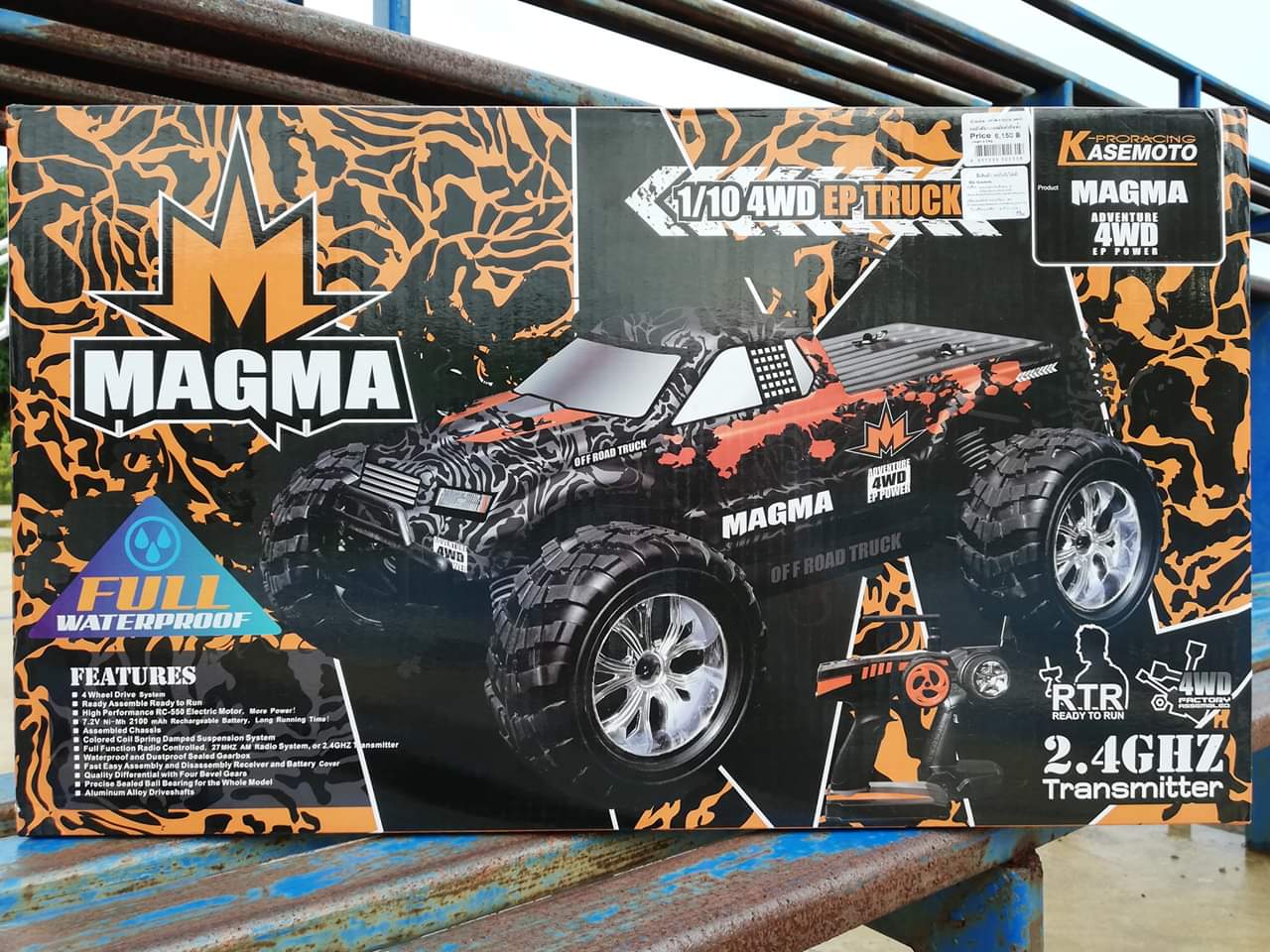 รถบังคับวิทยุ KASEMOTO.MAGMA.1/10 OFF-ROAD.4WD ทางฝุนสายลุย