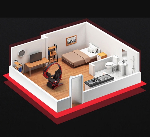 เก้าอี้เกมมิ่ง T7 Ingrima Coding Pod, Gaming Space Pod, Gaming Cockpit, Computer Cockpit