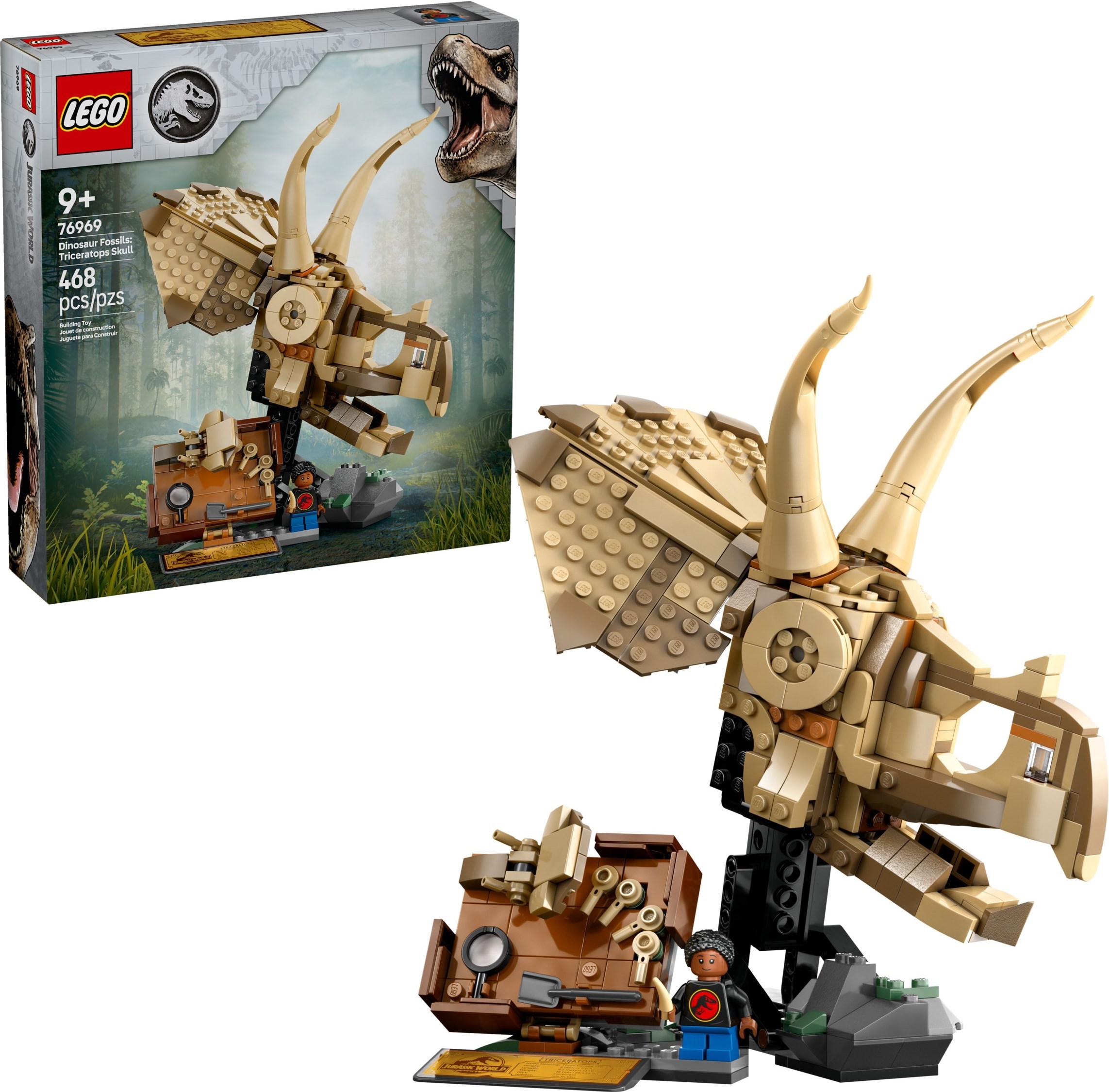 LEGO JURASSIC WORLD เลโก้ 76969 Dinosaur Fossils: Triceratops Skull