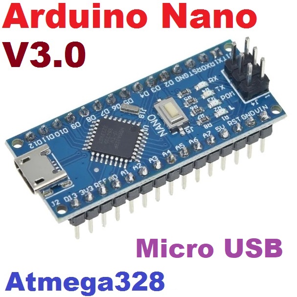 Arduino Nano 3.0 CH340 Micro USB 16Mhz NANO V3.0 Atmega328 บัดกรีขาแล้ว